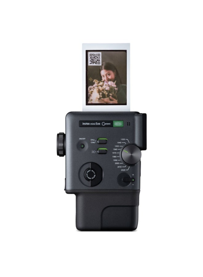 Instax FUJIFILM Instax Mini Evo Cinema Hybrid Instant Camera - Black - Image 2